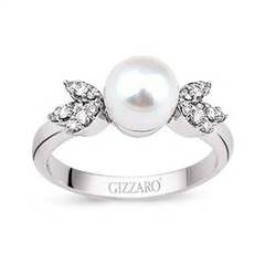 GZİNC003 PIRLANTA İNCİLİ YÜZÜK