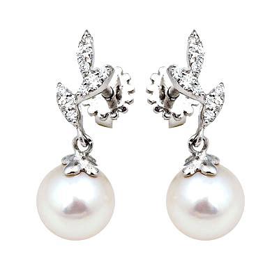 GZİNC008 PIRLANTA İNCİLİ KÜPE