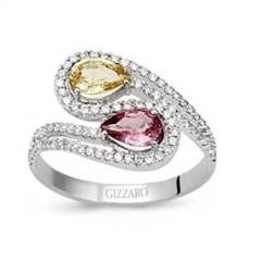 0.40 Karat Pırlanta Yüzük 14 Beyaz Altın -Gizzaro