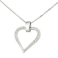 PIRLANTA KALP KOLYE GZKL054