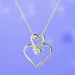 Pırlanta  Kalp  KolyeGMY005