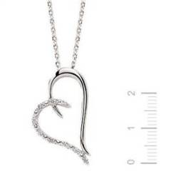 Pırlanta Gümüş Kalp Kolye GMY028