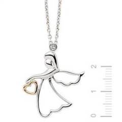 Pırlanta Kalbimin Meleği Kolye GMY029