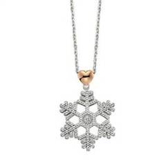 Pırlanta Kalbimin Bir Tanesi Kar Tanem Kolye Gmy038