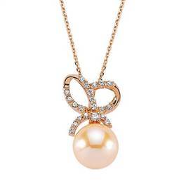 PIRLANTA İNCİLİ KOLYE GZİNC018