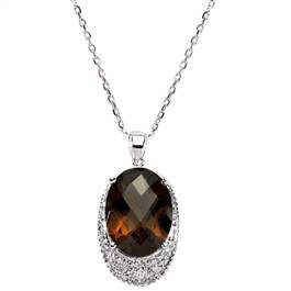 Pırlanta Kolye 0.08 Karat  7.98  Topaz Gzkl112