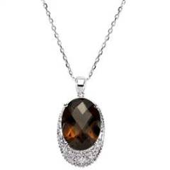 Pırlanta Kolye 0.08 Karat  7.98  Topaz Gzkl112