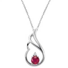 Pırlanta Yakut KolyeGMY073