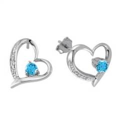 Pırlanta Kalp Küpe gmy081