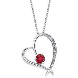 Pırlanta Yakut Kolye GMY088