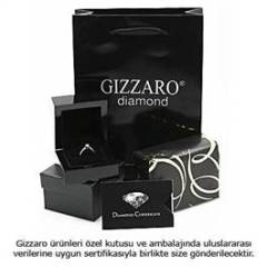 0.37 karat Pırlanta 0.98 karat Safir Yüzük beyaz altın Gizzaro
